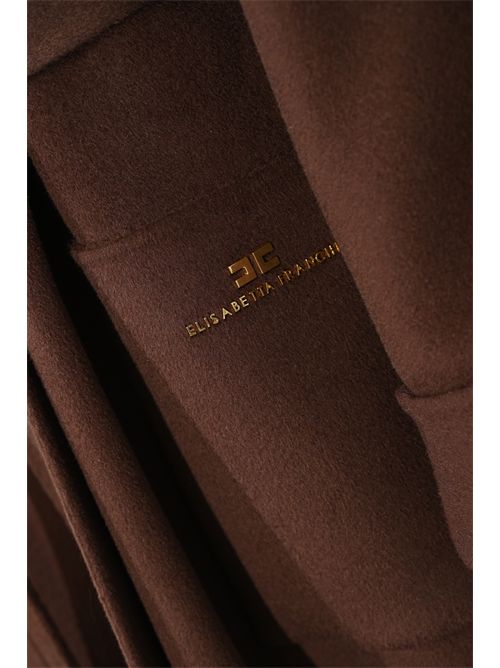 Cappotto in panno di misto lana double Elisabetta Franchi | CP68D56E2EA3